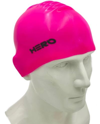 Σκουφάκι κολύμβησης HERO - Silicone Swimming Helmet, ροζ - 2