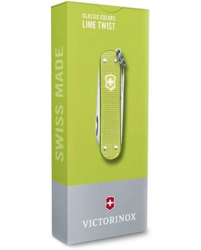 Ελβετικός σουγιάς Victorinox - Classic Alox, Lime Twist - 4