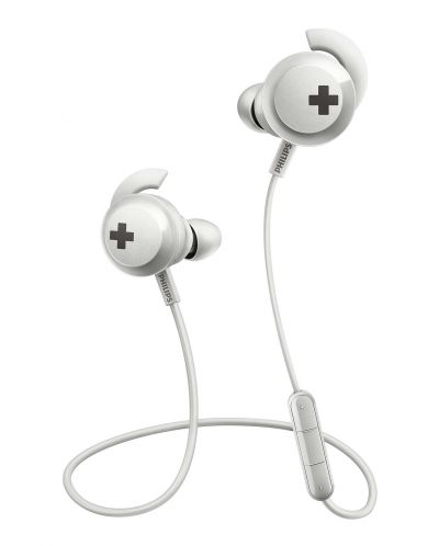 Ασύρματα ακουστικά Philips Bass+ - SHB4305WT, λευκά - 1