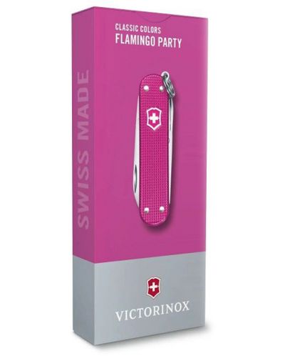 Ελβετικός σουγιάς Victorinox - Classic Alox, Flamingo Party - 4