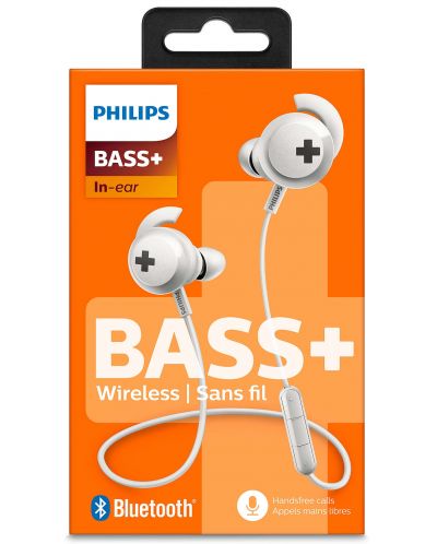 Ασύρματα ακουστικά Philips Bass+ - SHB4305WT, λευκά - 3