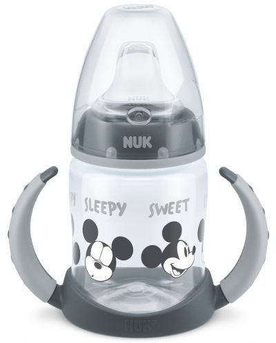Κύπελλο Nuk - Mickey, TC, με ακροφύσιο χυμού,150 ml, grey - 1