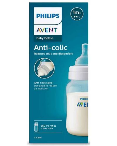 Μπιμπερό  Philips Avent - Classic, Anti-colic, PP, 260 ml - 4