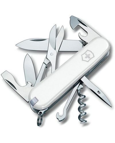 Ελβετικός σουγιάς τσέπης Victorinox - Climber, 14 λειτουργίες, λευκό - 1