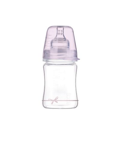 Μπιμπερό Lovi - Baby Shower, γυαλί, 150 ml, 0m+, ροζ - 1