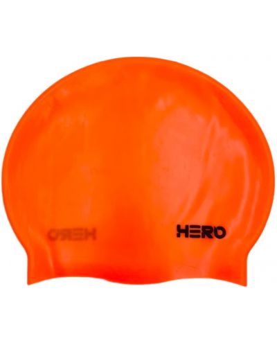 Σκουφάκι κολύμβησης HERO - Silicone Swimming Helmet, πορτοκάλι - 1