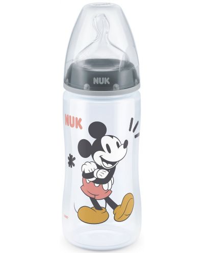 Μπιμπερό Nuk First Choice - Mickey Mouse, με θηλή σιλικόνης, 300 ml, για αγόρι - 1