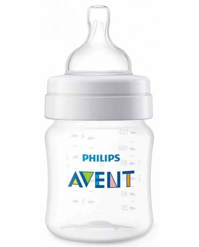 Μπιμπερό  Philips Avent - Classic, Anti-colic, PP, 125 ml - 2
