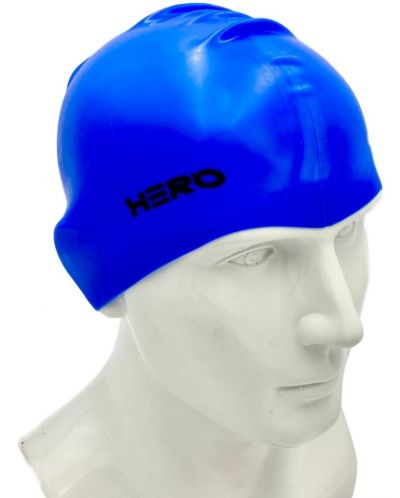 Σκουφάκι κολύμβησης HERO - Silicone Swimming Helmet, μπλε - 2