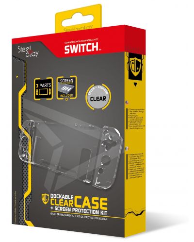 Προστατευτική θήκη SteelPlay - Dockable Clear Case, διάφανο (Nintendo Switch)  - 1