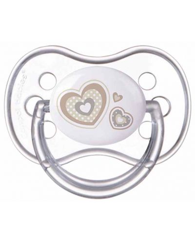 Πιπίλα σιλικόνης Canpol - Newborn Baby, 6-18 μηνών, Καρδιά - 1