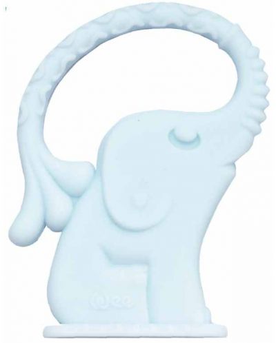 Μασητικό Οδοντοφυΐας σιλικόνης  Wee Baby - Zoo, ελέφαντας, μπλε - 1