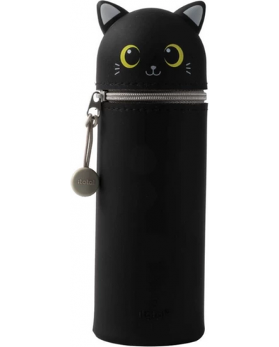 Κασετίνα σιλικόνης I-Total - μαύρη γάτα - 1