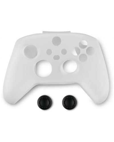 Θήκη και βύσματα σιλικόνης Spartan Gear,για  Xbox Series, λευκό - 1