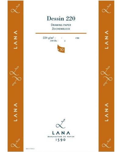 Βιβλίο σκίτσων με σπιράλ Lana Dessin - A3, 30 φύλλα - 1