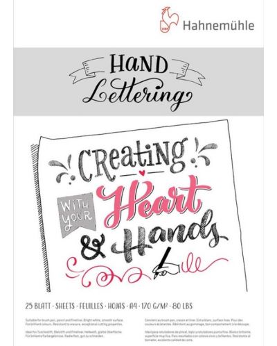 Βιβλίο σκίτσων Hahnemuhle Hand Lettering - A4, 25 φύλλα - 1