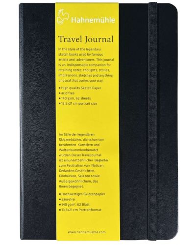 Βιβλίο σκίτσων Hahnemuhle Travel Journal - 13.5 x 21 cm, 62 φύλλα - 1