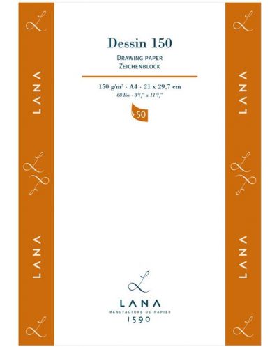 Βιβλίο σκίτσων Lana Dessin - A4, 50 φύλλα - 1