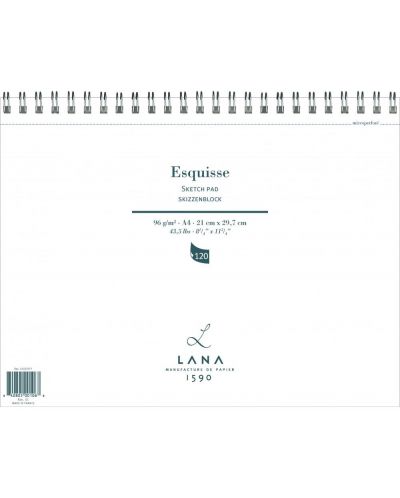Βιβλίο σκίτσων Lana Esquissetext - A4, 120 φύλλα - 1