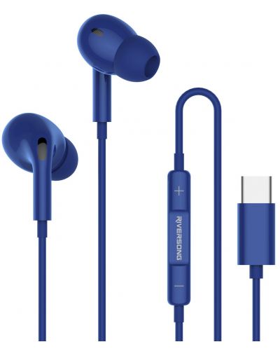 Ακουστικά με μικρόφωνο Riversong - Melody T1+, μπλε  - 1