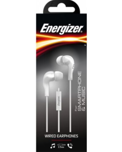 Ακουστικά με μικρόφωνο Energizer - CIA5, λευκά  - 2