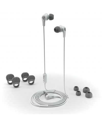Ακουστικά με μικρόφωνο JLab - JBuds Pro Signature, λευκά/γκρι - 2