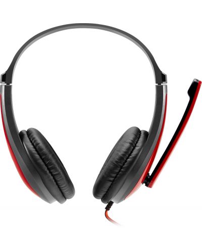 Ακουστικά με μικρόφωνο Canyon - HSC-1, κόκκινα - 3