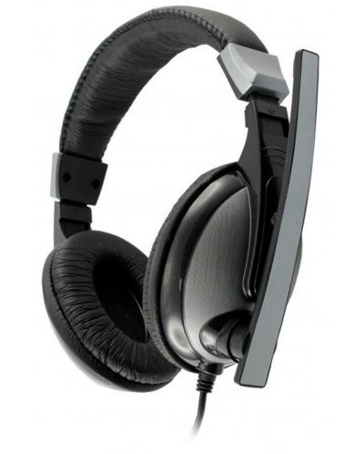 Ακουστικά με μικρόφωνο SBOX - HS-302, μαύρο/ασημί - 1