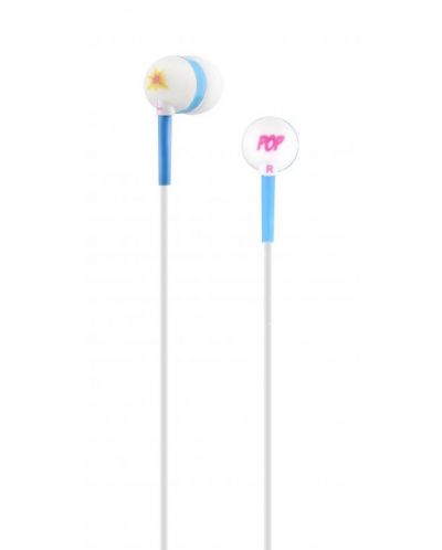 Ακουστικά με μικρόφωνο TNB - Music Trend Pop, άσπρα/μπλε - 1