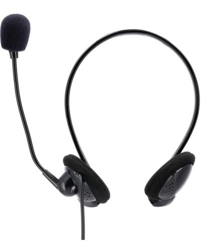 Ακουστικά με μικρόφωνο Hama - NHS-P100, μαύρα - 1