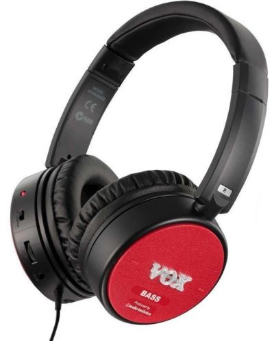 Ακουστικά κιθάρας VOX - amPhones BASS, μαύρο/κόκκινο - 1