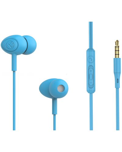 Ακουστικά με μικρόφωνο Tellur - Basic Gamma, μπλε - 1
