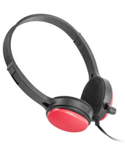 Ακουστικά με μικρόφωνο uGo - USL-1222, μαύρο/κόκκινο - 3
