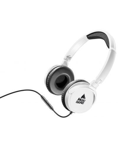 Ακουστικά με μικρόφωνο Cellularline - Music Sound 8863, άσπρα - 1