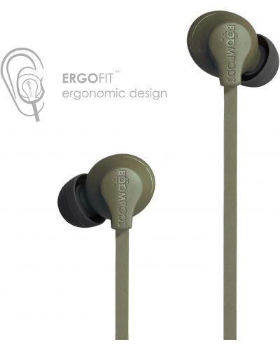 Ακουστικά με μικρόφωνο Boompods - Sportline, πράσινα - 2