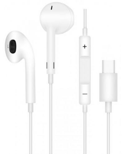 Ακουστικά με μικρόφωνο Wesdar - R80, άσπρα - 1