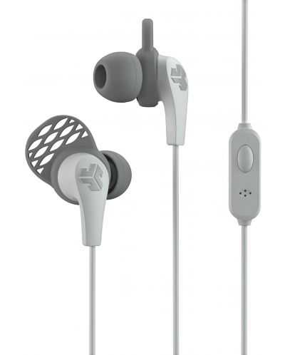 Ακουστικά με μικρόφωνο JLab - JBuds Pro Signature, λευκά/γκρι - 4