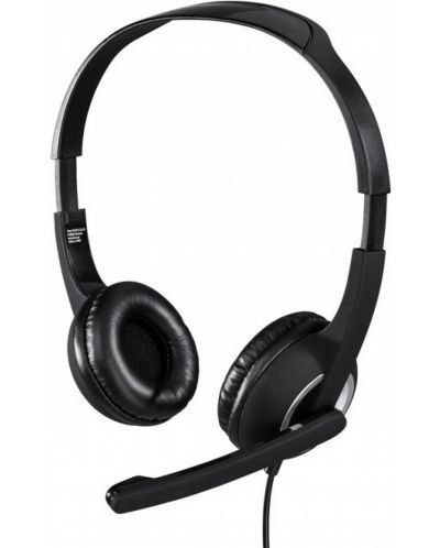 Ακουστικά με μικρόφωνο Hama - Essential HS 300, μαύρα - 1