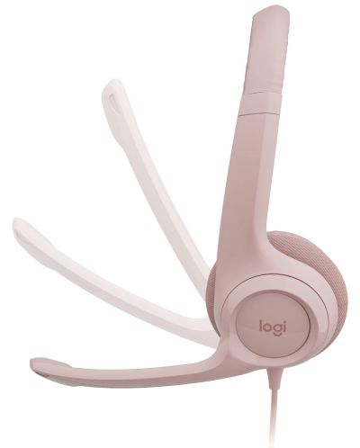 Ακουστικά με μικρόφωνο  Logitech - H390, ροζ - 3