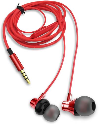 Ακουστικά με μικρόφωνο Aiwa - ESTM-50RD, κόκκινα - 2
