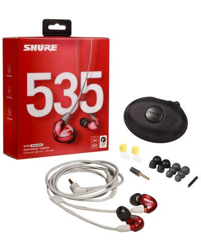Ακουστικά Shure - SE535 LE, κόκκινα - 2