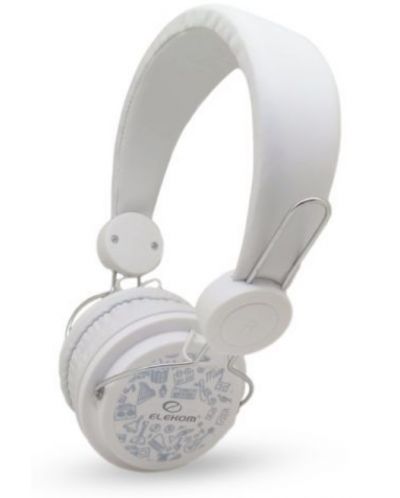 Ακουστικά Elekom - EK-H02 A, λευκά - 1