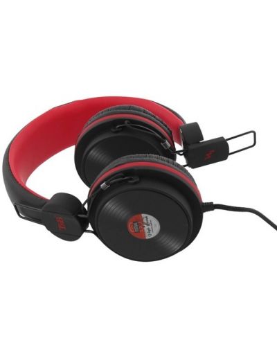 Ακουστικά με μικρόφωνο TNB - Be color, On-ear, μαύρα/κόκκινα - 2