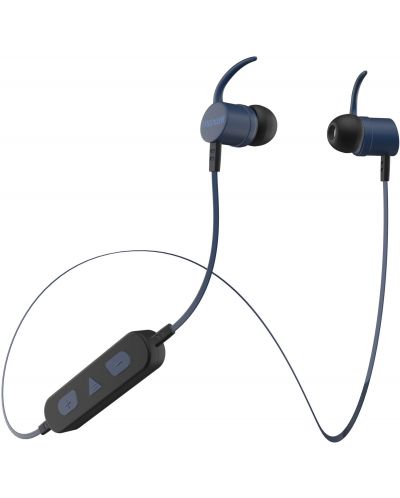 Ασύρματα ακουστικά με μικρόφωνο Maxell - BT100, μπλε/μαύρα - 1