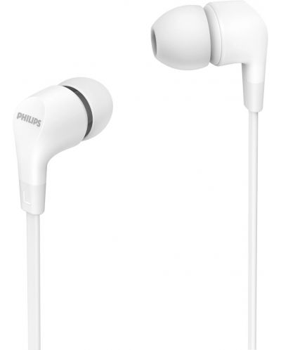 Ακουστικά με μικρόφωνο Philips - TAE1105WT, λευκά - 1