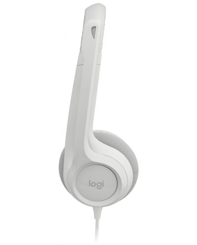 Ακουστικά με μικρόφωνο Logitech - H390, λευκό - 3