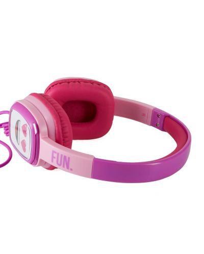 Παιδικά ακουστικά με μικρόφωνο Emoji - Flip n Switch, ροζ/μωβ - 7