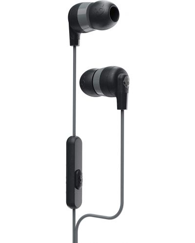Ακουστικά με μικρόφωνο Skullcandy - INKD + W/MIC 1, μαύρα/γκρι - 1