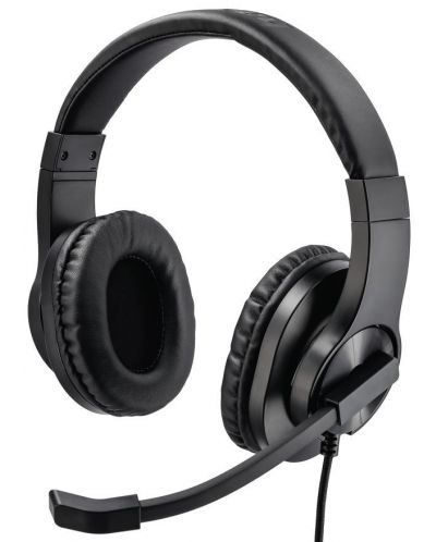 Ακουστικά με μικρόφωνο Hama - HS-P300, μαύρα - 1