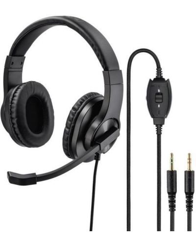 Ακουστικά με μικρόφωνο Hama - HS-P300, μαύρα - 4